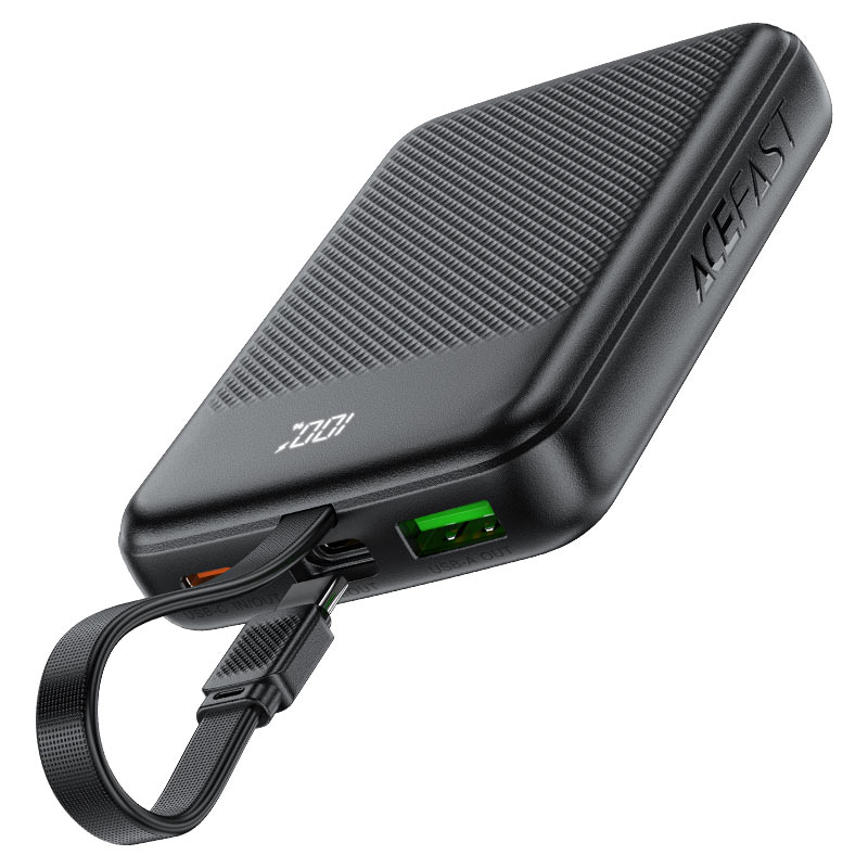 AceFast Power Bank PD22.5W 10000mAh with cable