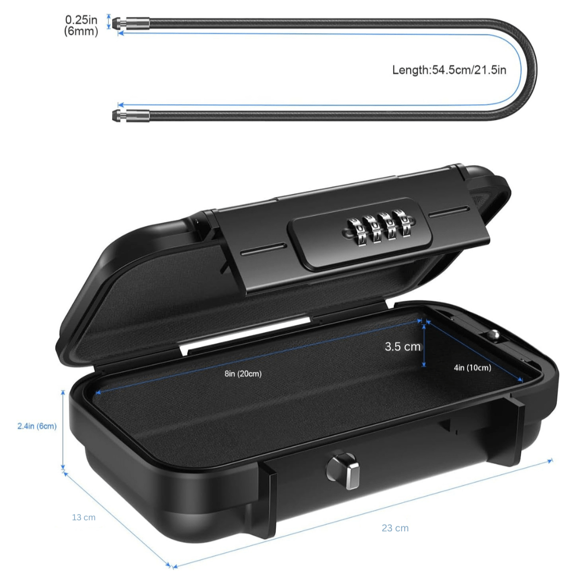 Portable Waterproof Safe Box