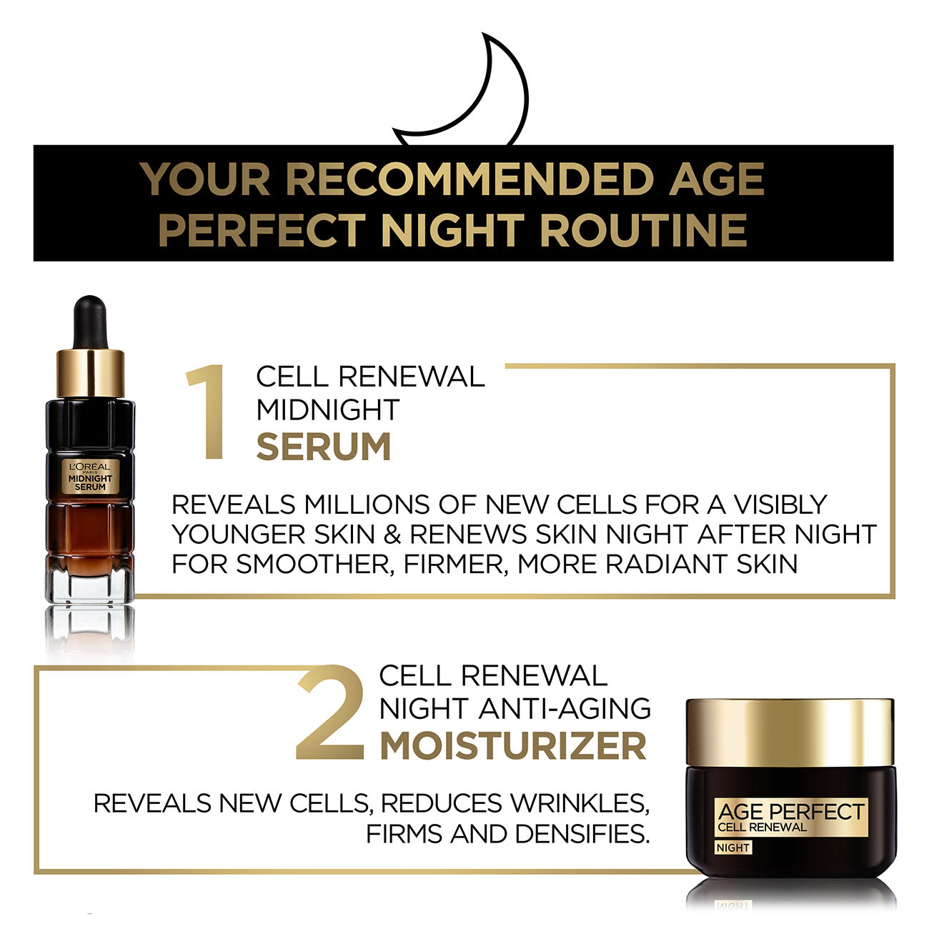 L'Oreal Paris Age Perfect Midnight Cell Renew Night Cream 50ml