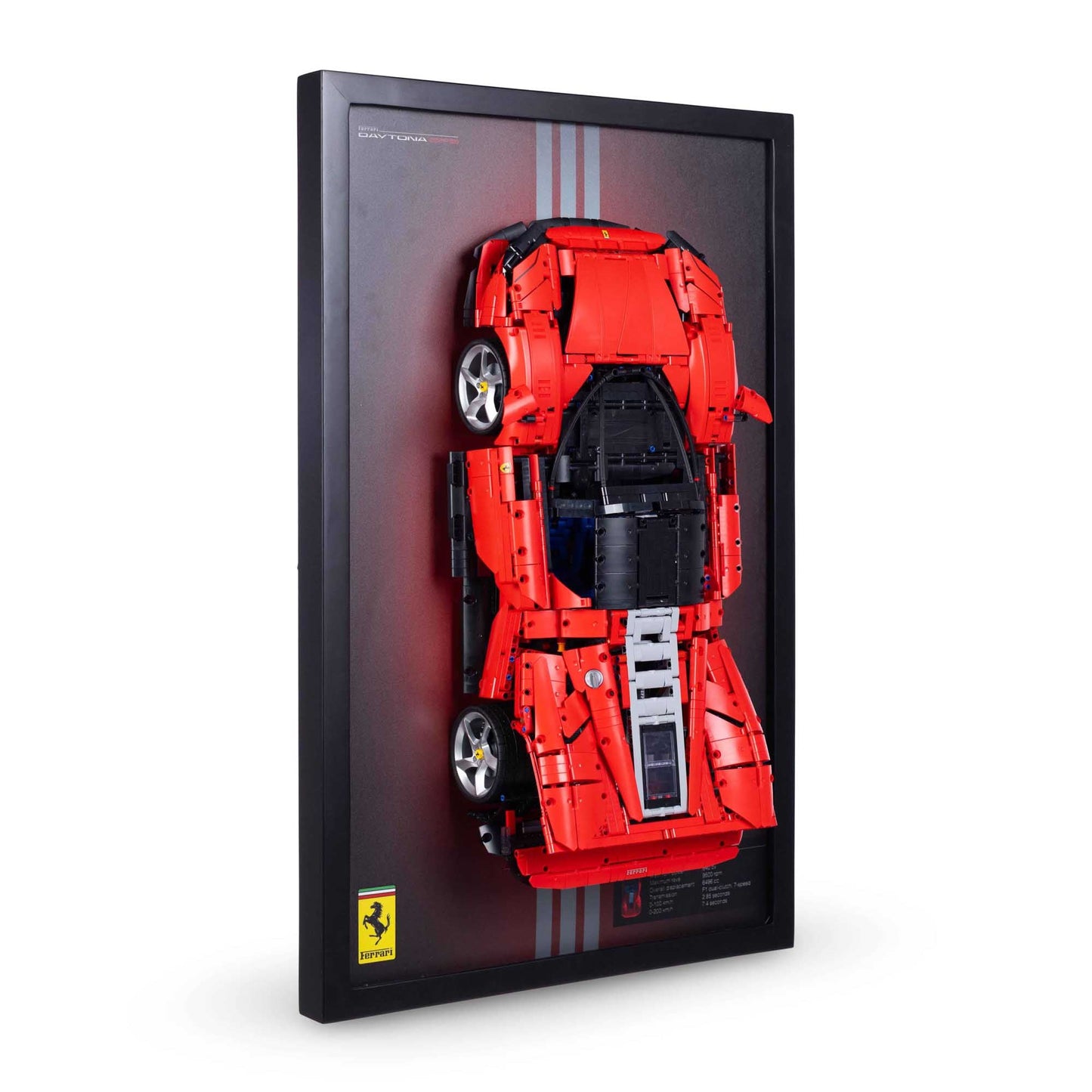 Lego Wall Mount For Ferrari Daytona SP3 (42143) (Without Lego Set)