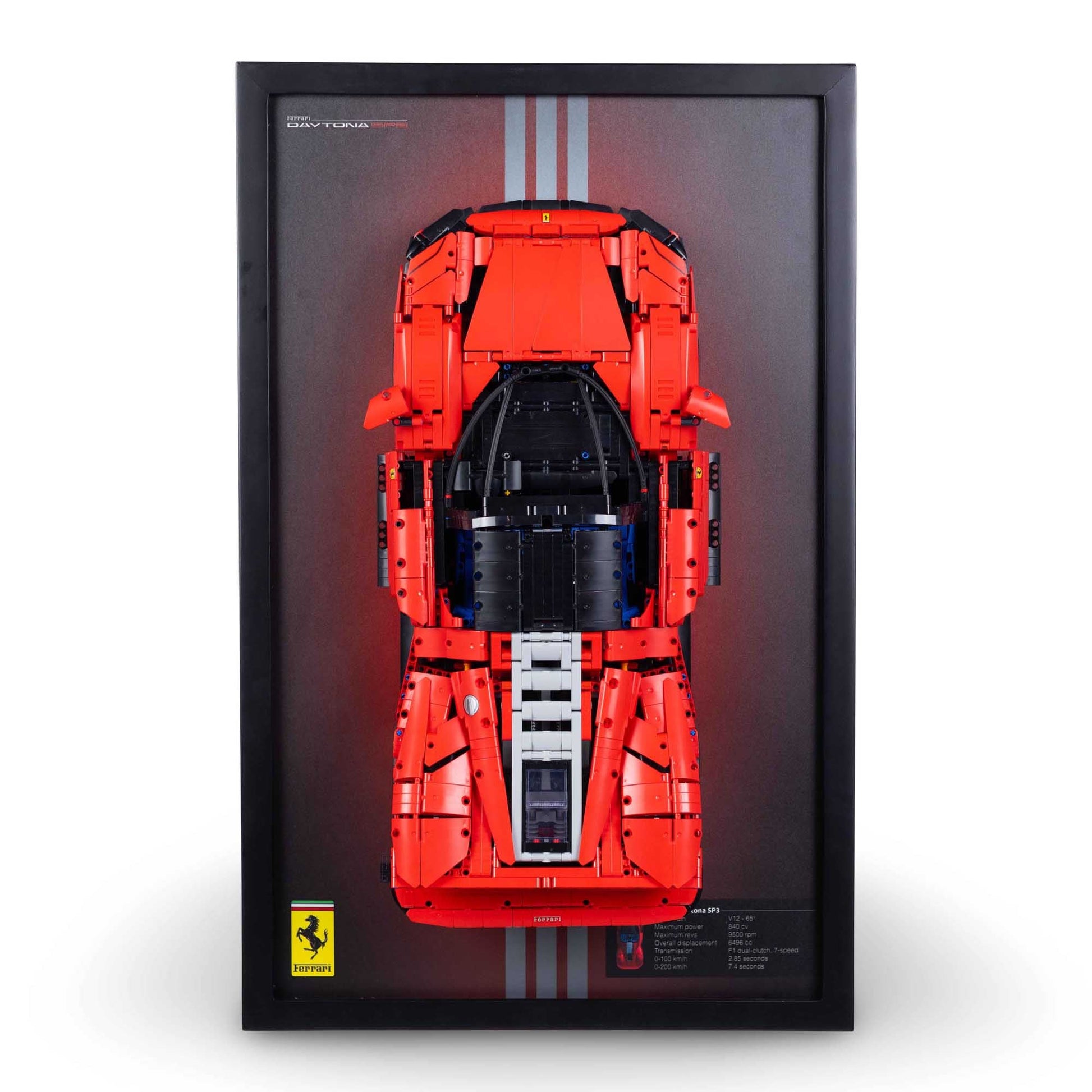 Lego Wall Mount For Ferrari Daytona SP3 (42143) (Without Lego Set)