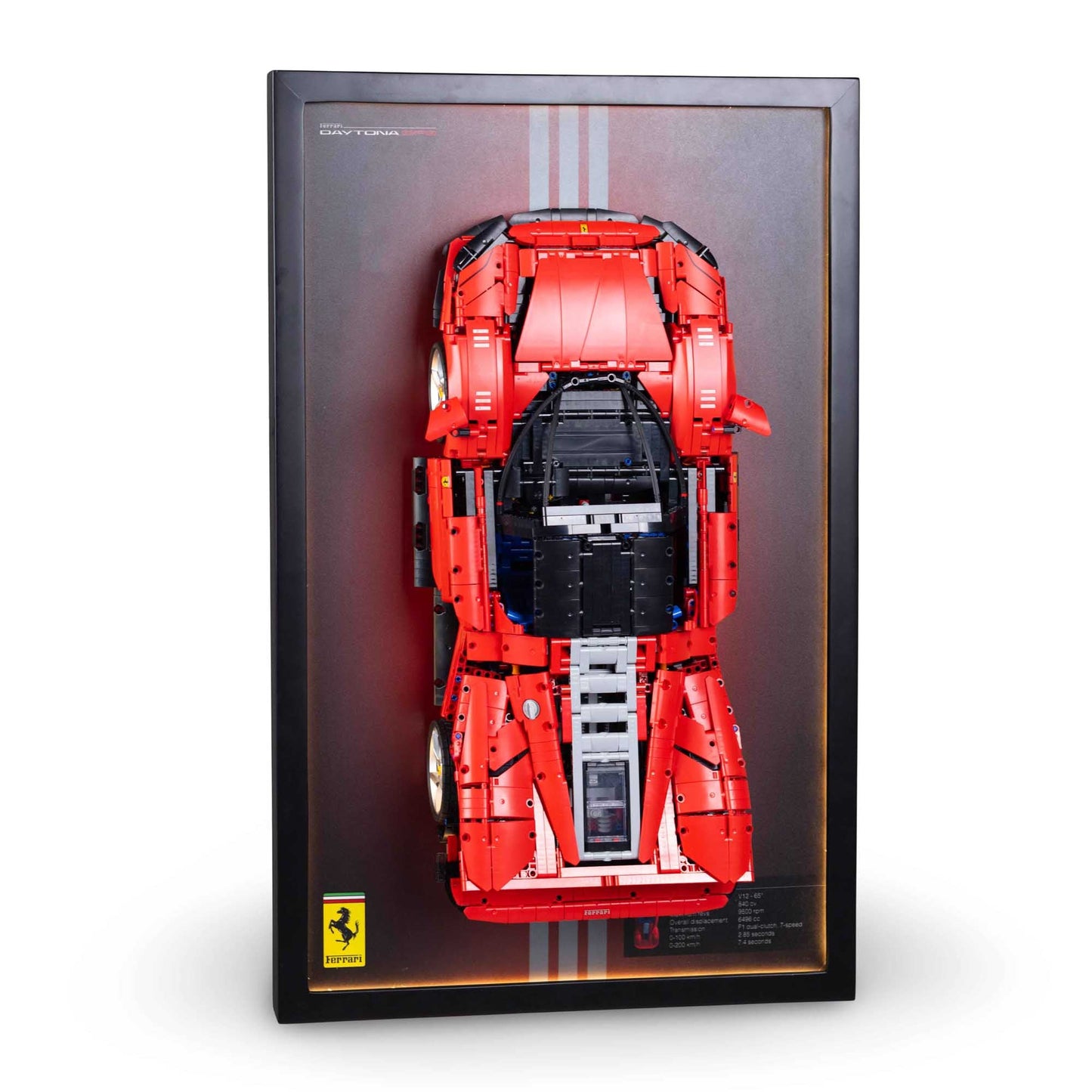 Lego Wall Mount For Ferrari Daytona SP3 (42143) (Without Lego Set)