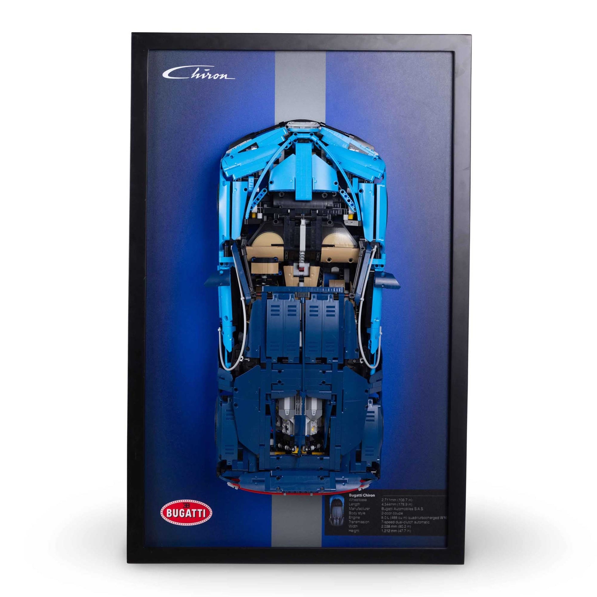 Lego Wall Mount For Bugatti Chiron (42083) (Without Lego Set)