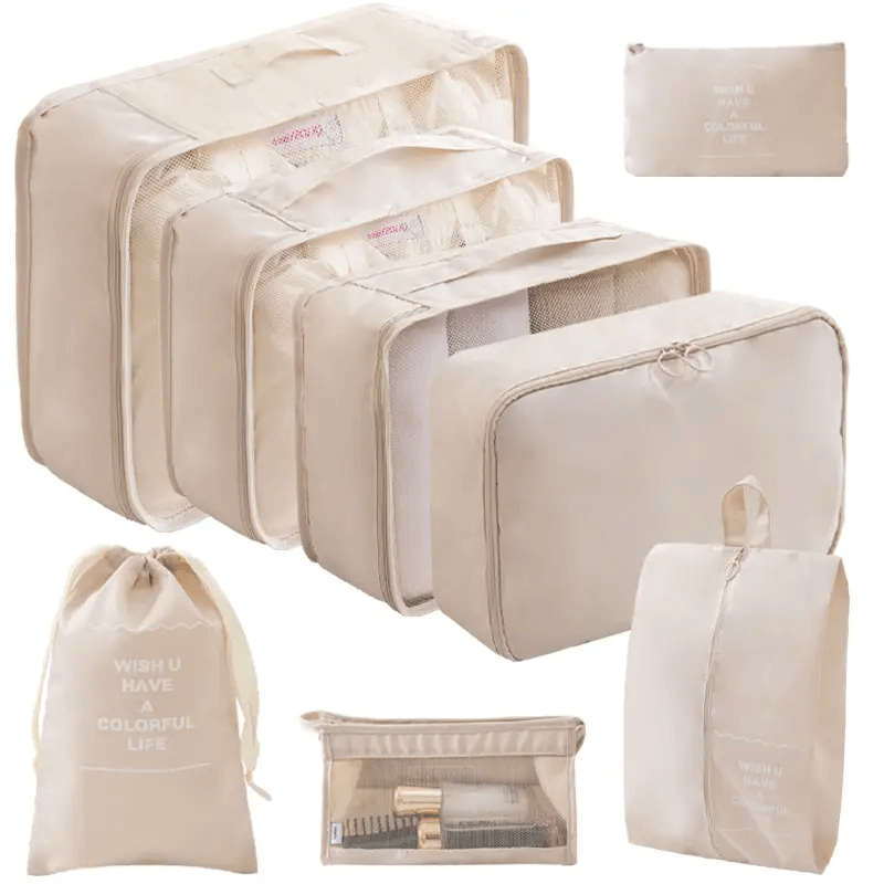 Buy 2 Get 1 Free 8 Piece Travel Packing Cubes Luggage Organizer Bundle - Medaid International