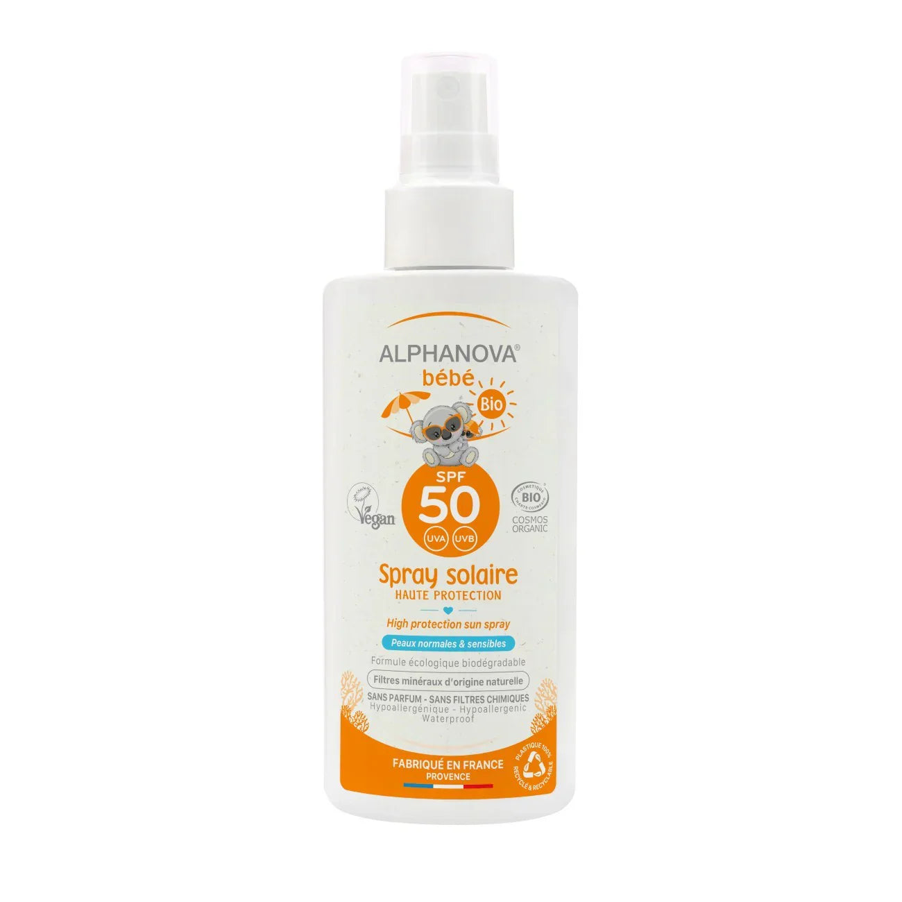 Alphanova Organic Baby Sunscreen Spray SPF 50