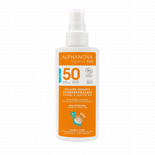 Alphanova Kids Organic Sunscreen Spray SPF 50 (125ml)