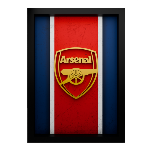 Arsenal Frame WIth 3D-printed Logo