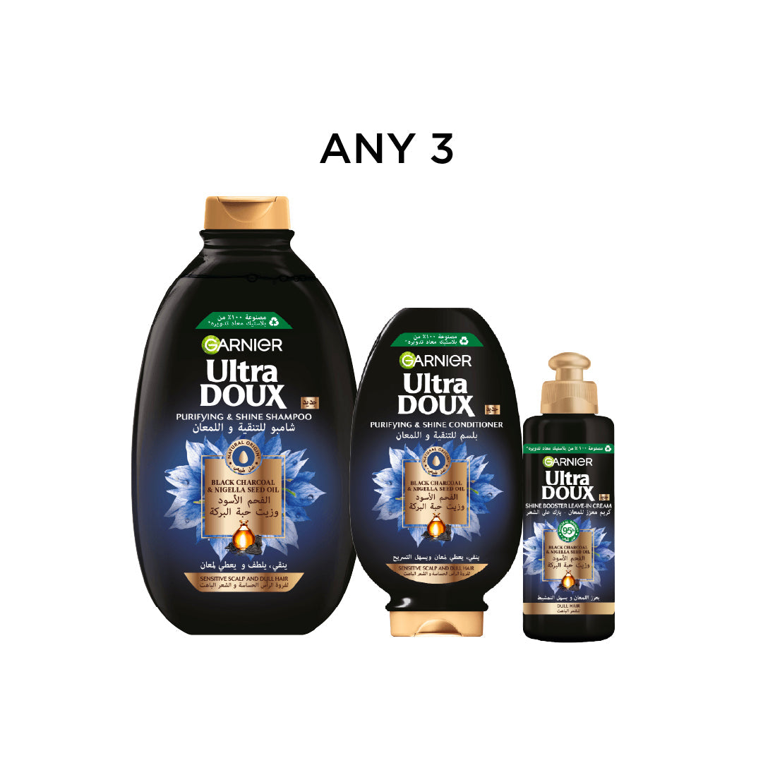 Garnier Ultra Doux Full Range Honey Or Charcoal Bundle At 20% Off