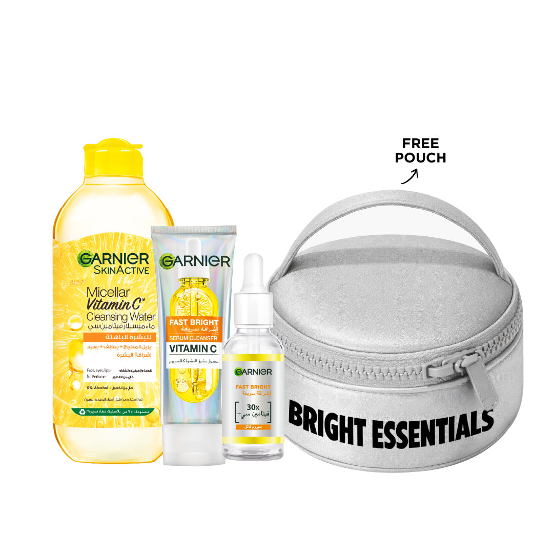 Garnier Vitamin C Upgraded Routine Bundle + Free Pouch At 15% Off
