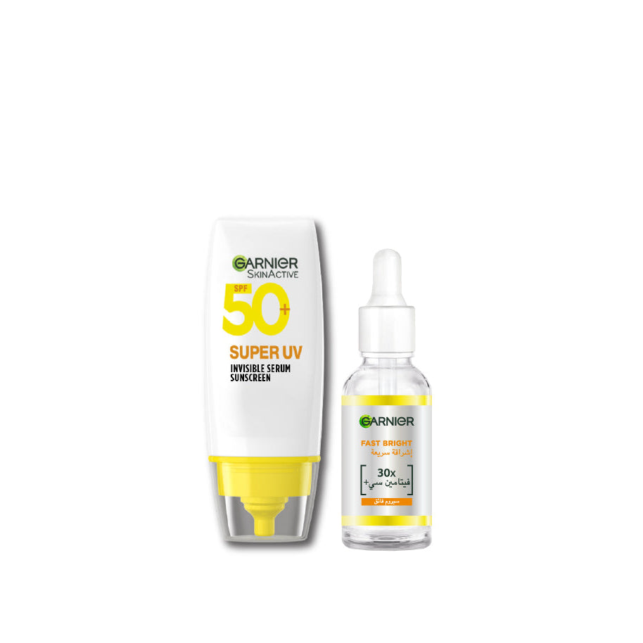 Garnier Invisible Sunscreen x Vitamin C Bundle At 20% Off