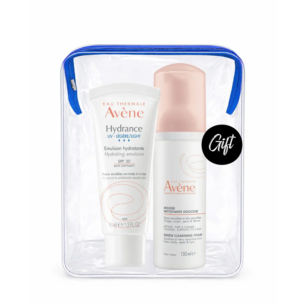 Avène Hydrance UV Light SPF 30 Emulsion 40 ML + Gift: Avene Cleansing Foam 150 ML