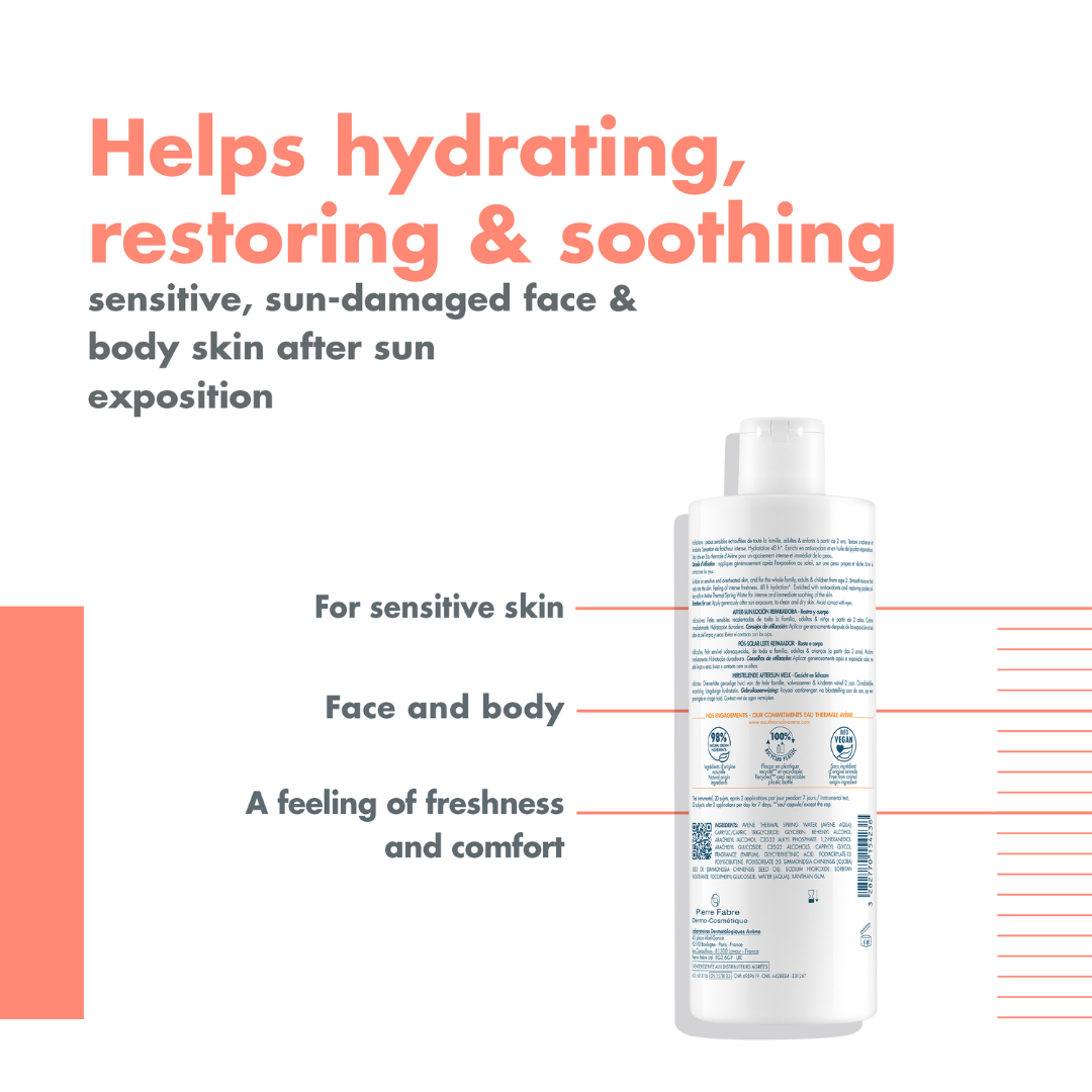 Avène Cleanance Sunscreen SPF 50+ And Avène After Sun Repair Lotion Bundle