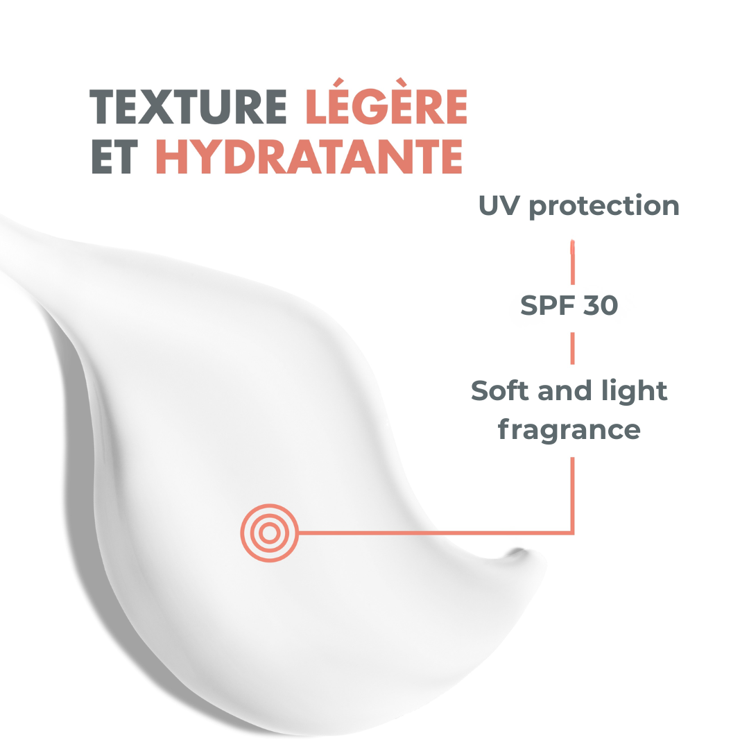 Avène Hydrance UV Light SPF 30 Emulsion And Avène Cleansing Foam Buy 1 Get 1 Pouch Bundle