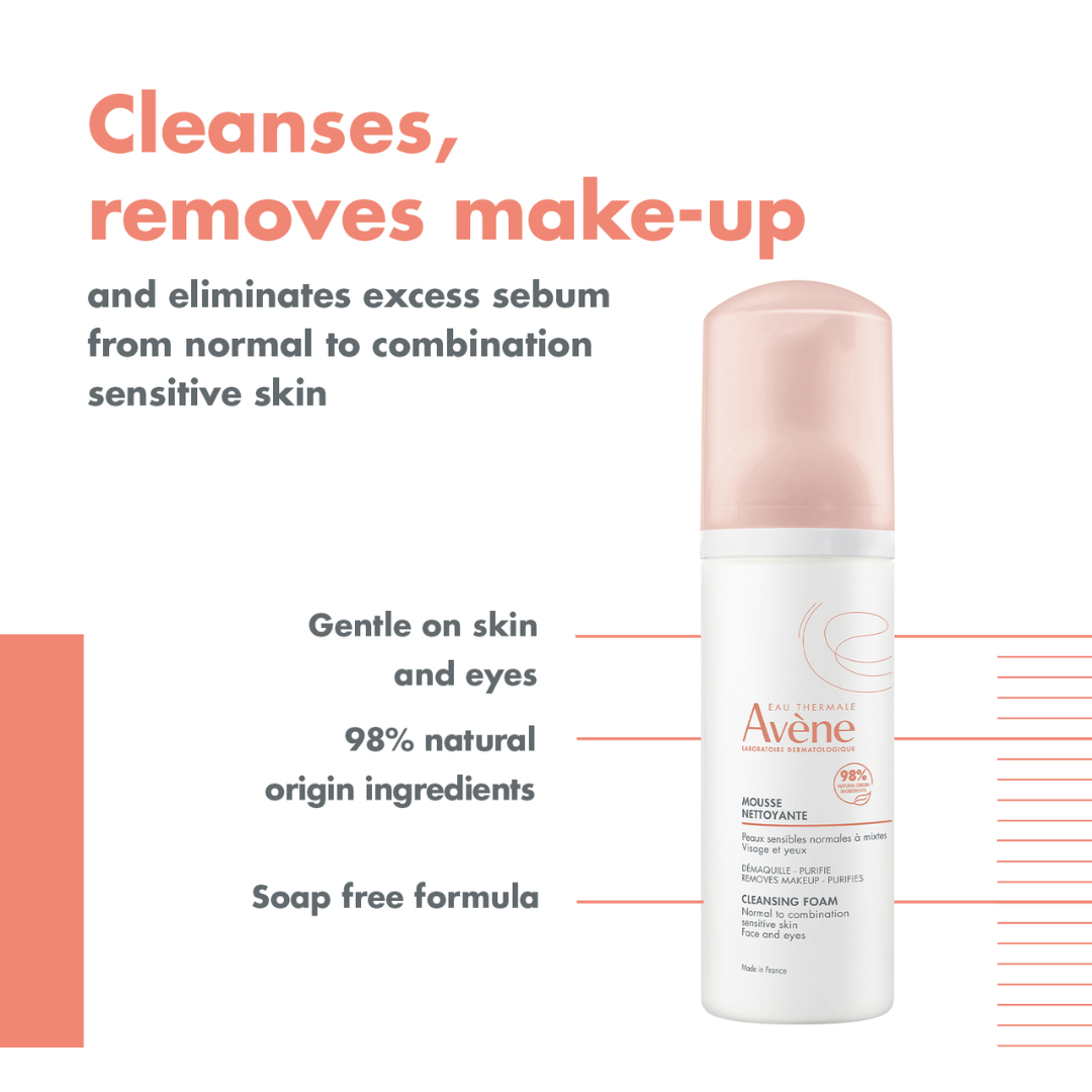 Avène Hydrating Emulsion Hydrance Light And Avène Cleansing Foam Buy 1 Get 1 Pouch Bundle