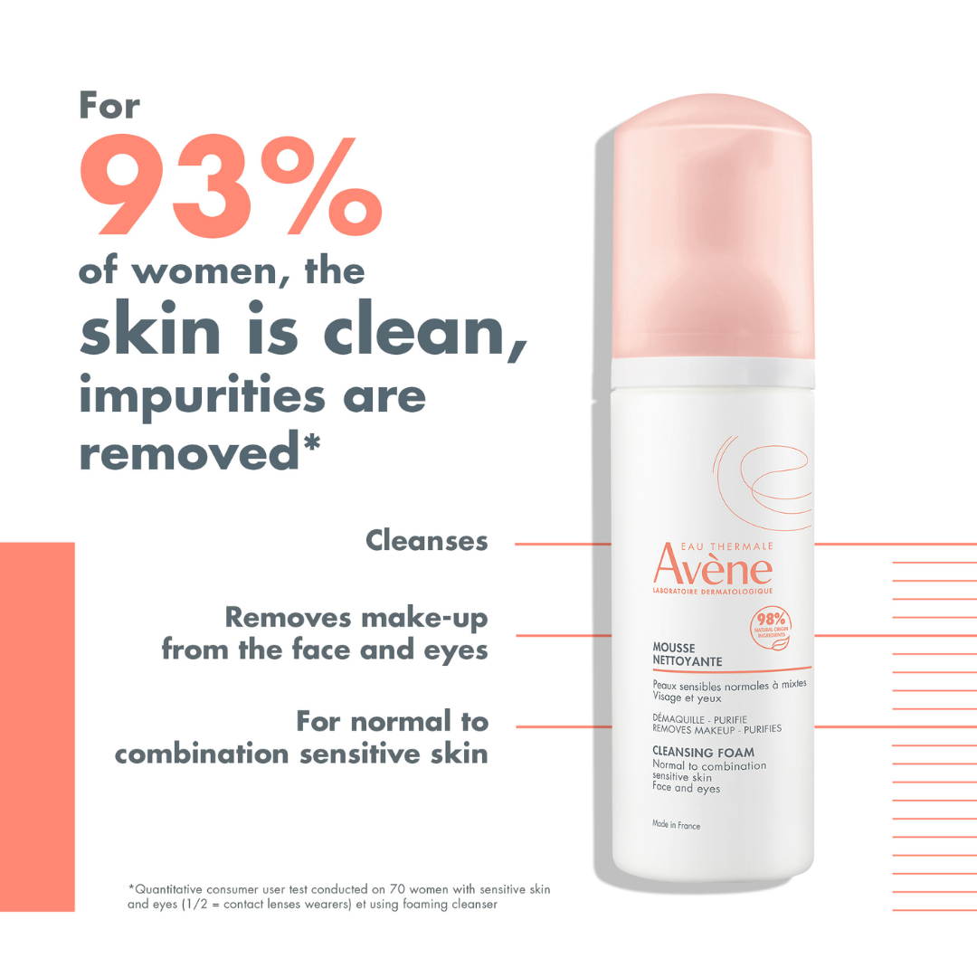Avène Intensive Radiance Vitamin Activ Cg Cream And Avène Cleansing Foam Buy 1 Get 1 Pouch Bundle