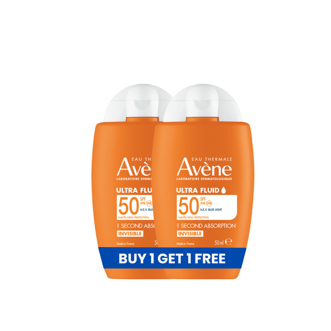 Avène Ultra Light Fluid Invisible SPF50 Sunscreen Buy 1 Get 1 Bundle