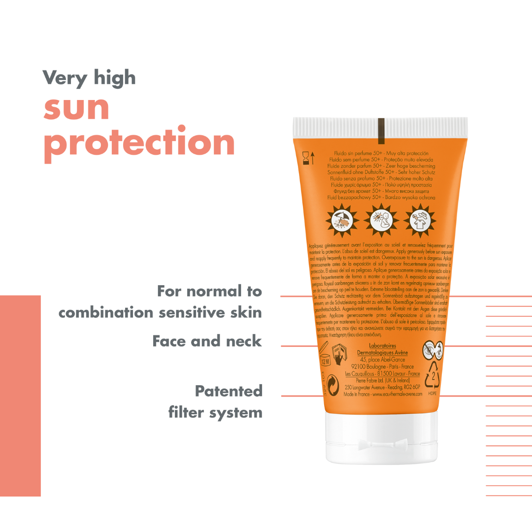 Avène Fragrance-free Cream SPF50 For Dry Sensitive Skin Sunscreen Buy 1 Get 1 Bundle