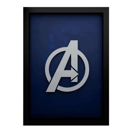 Avengers Frame WIth 3D-printed Logo
