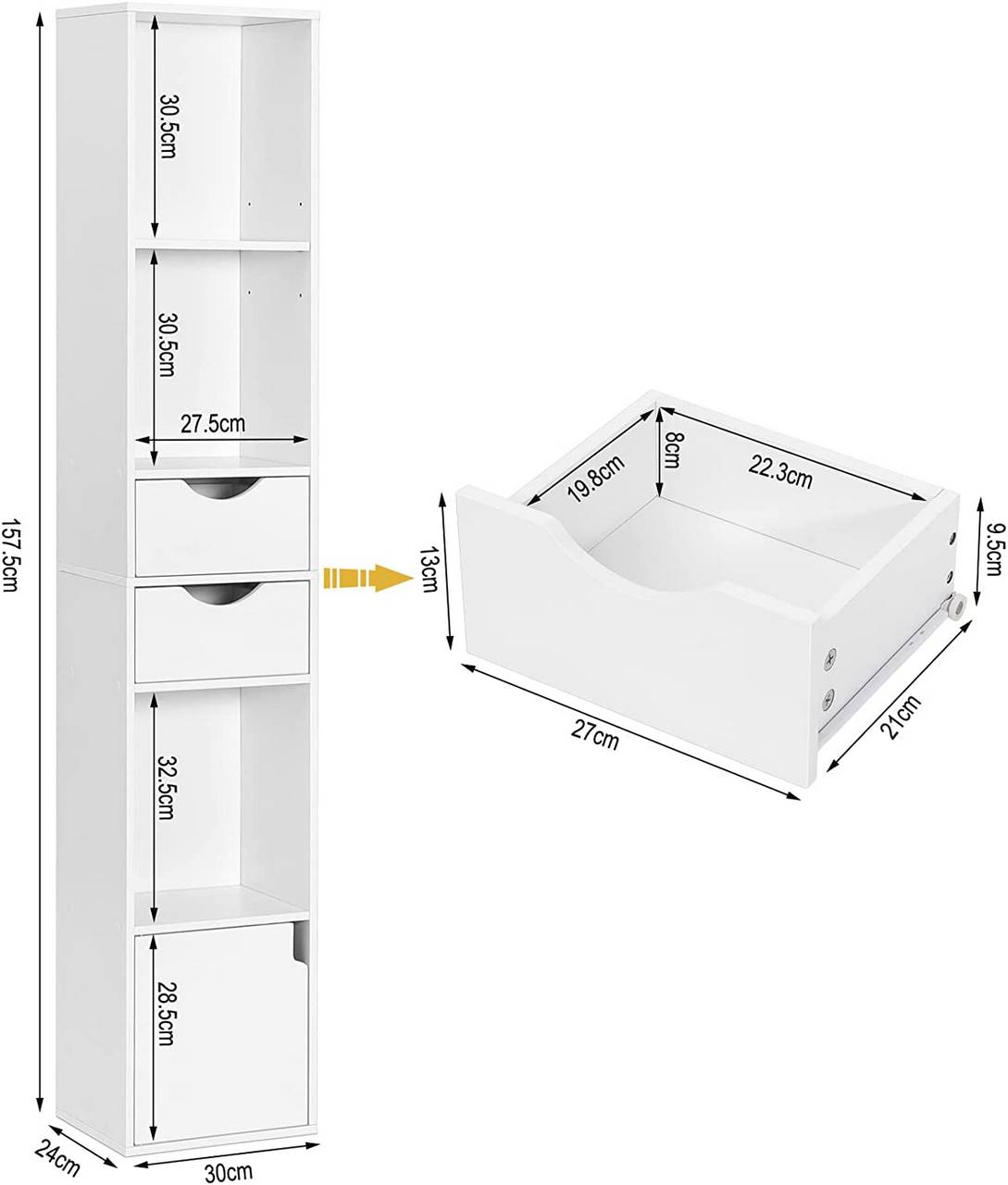 WOLTU Bookcase