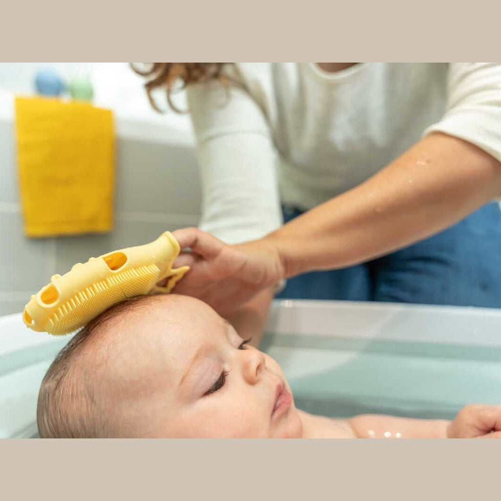 Massage brush made of silicone