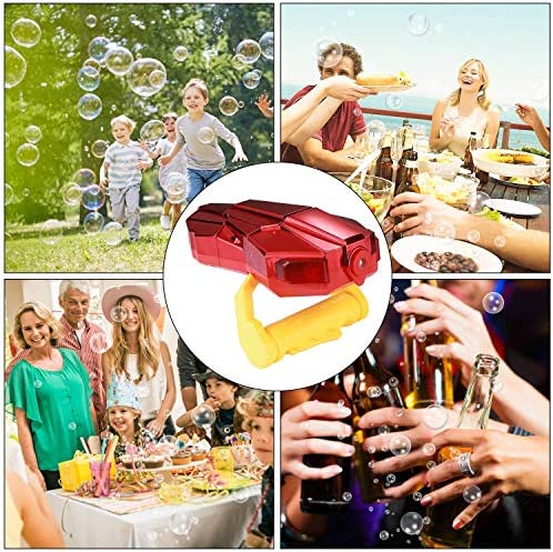 Iron Man Handheld Bubble Machine with Light, Automatic LED Bubble Blower Bubble Maker More Than 2000 Bubbles Per Minute, Bubble Machine for Kids, Red Bubble Toy with Sound for Kids