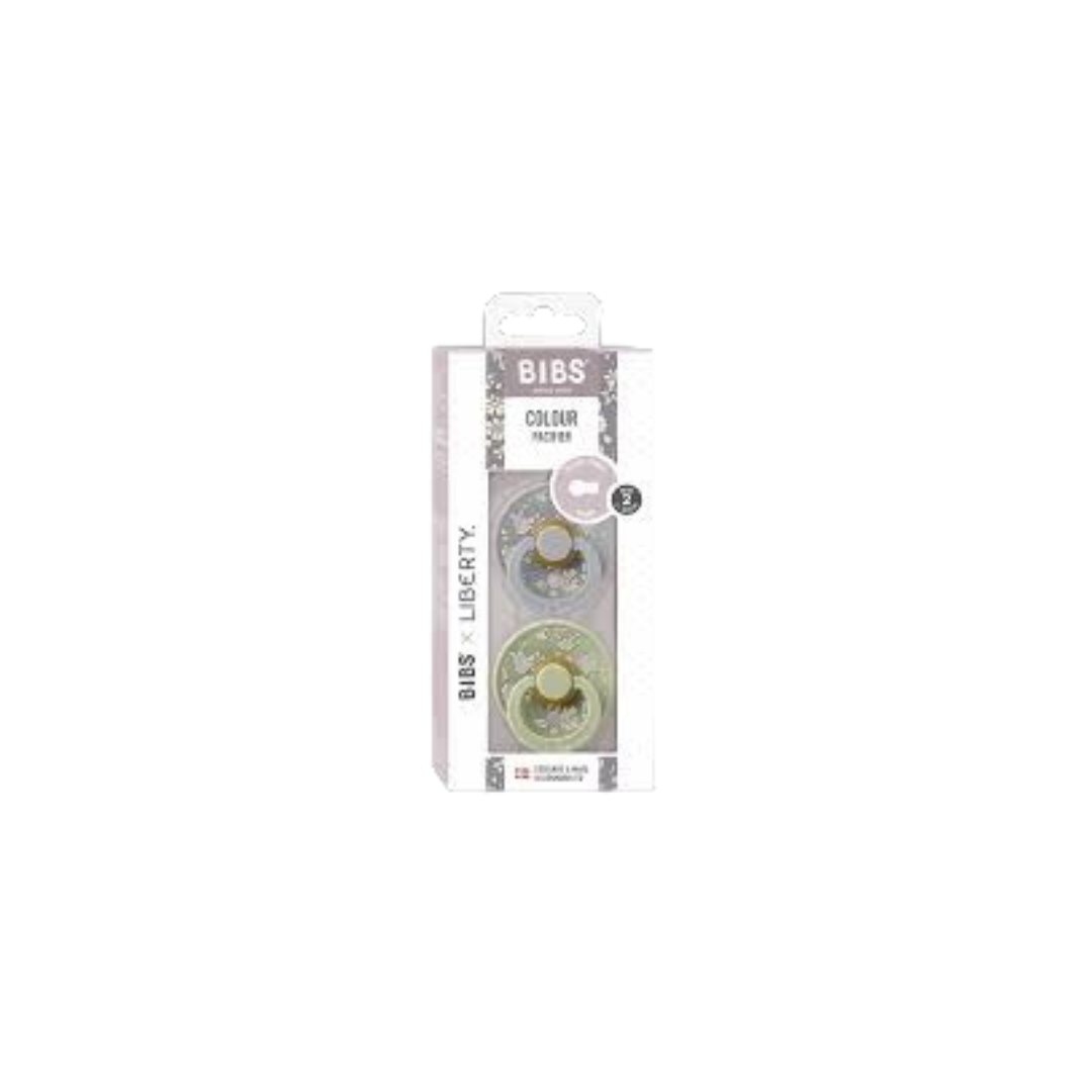 Bibs x Liberty Colour 2 Pack Capel Latex Size 1 Sage