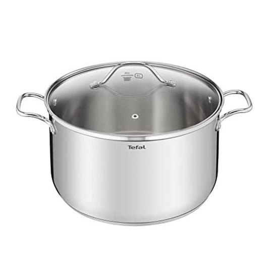 Tefal B8646404 Intuition  SS Stockpot 28cm + lid (9,6L)