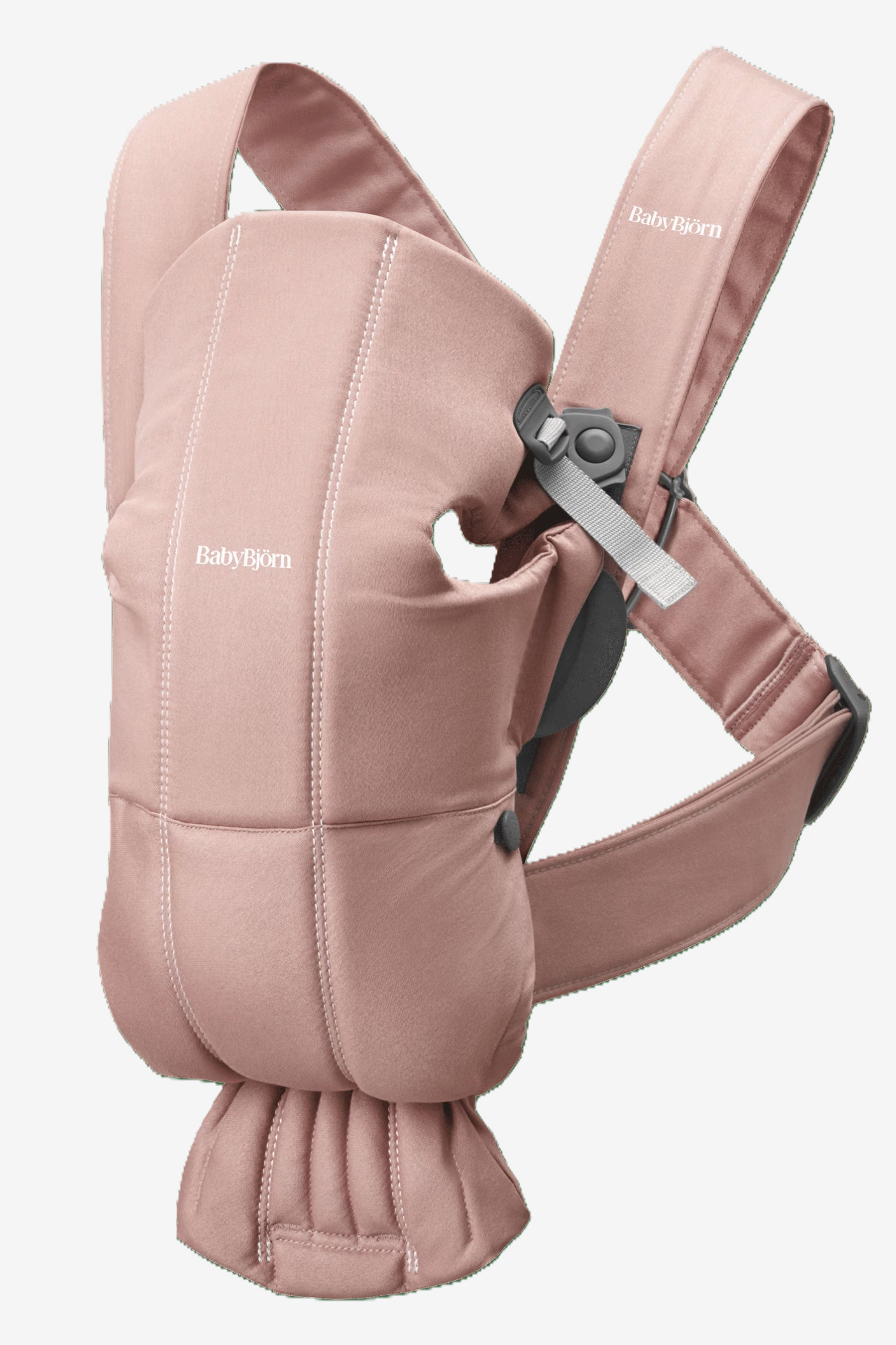 Babybjorn - Baby Carrier Mini Woven - Dusty Pink