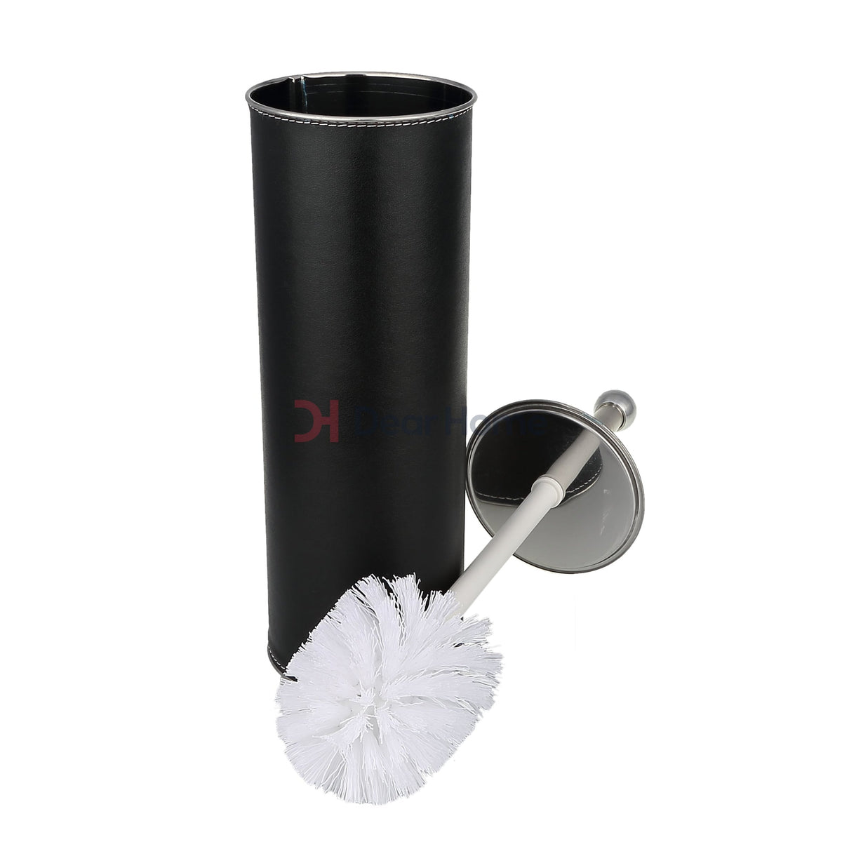 Black Leather Toilet Brush Holder