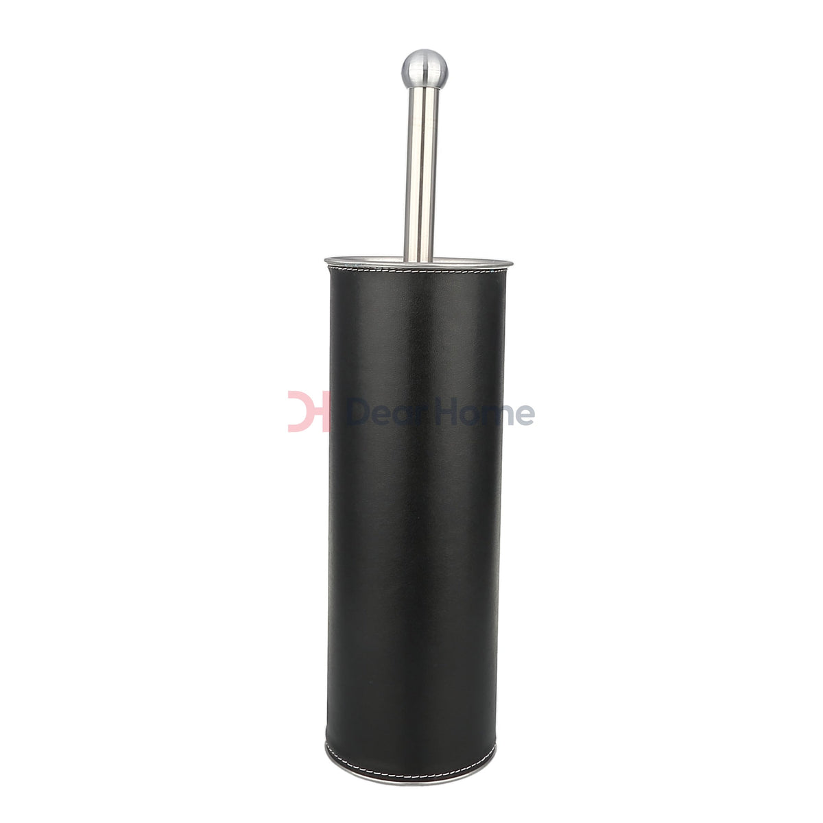 Black Leather Toilet Brush Holder