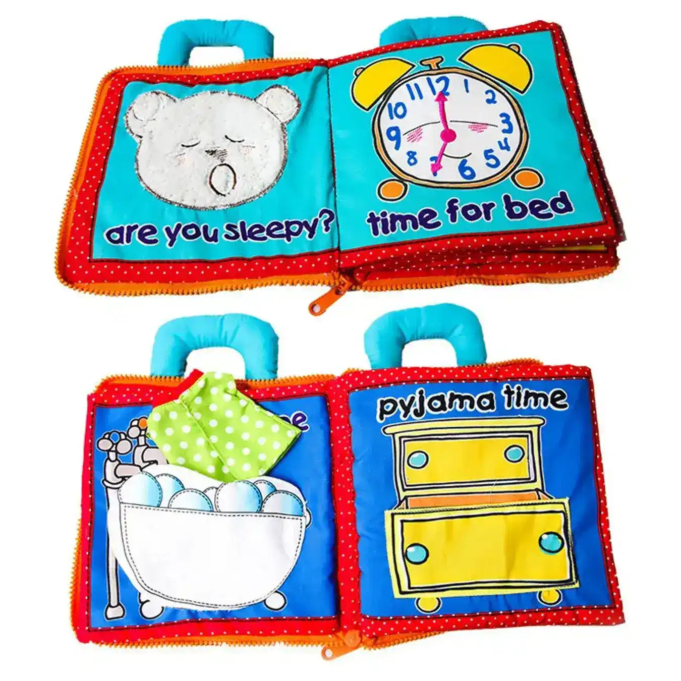Tumama Kids - Busy Book - Bear Baby Night - Cloth Book