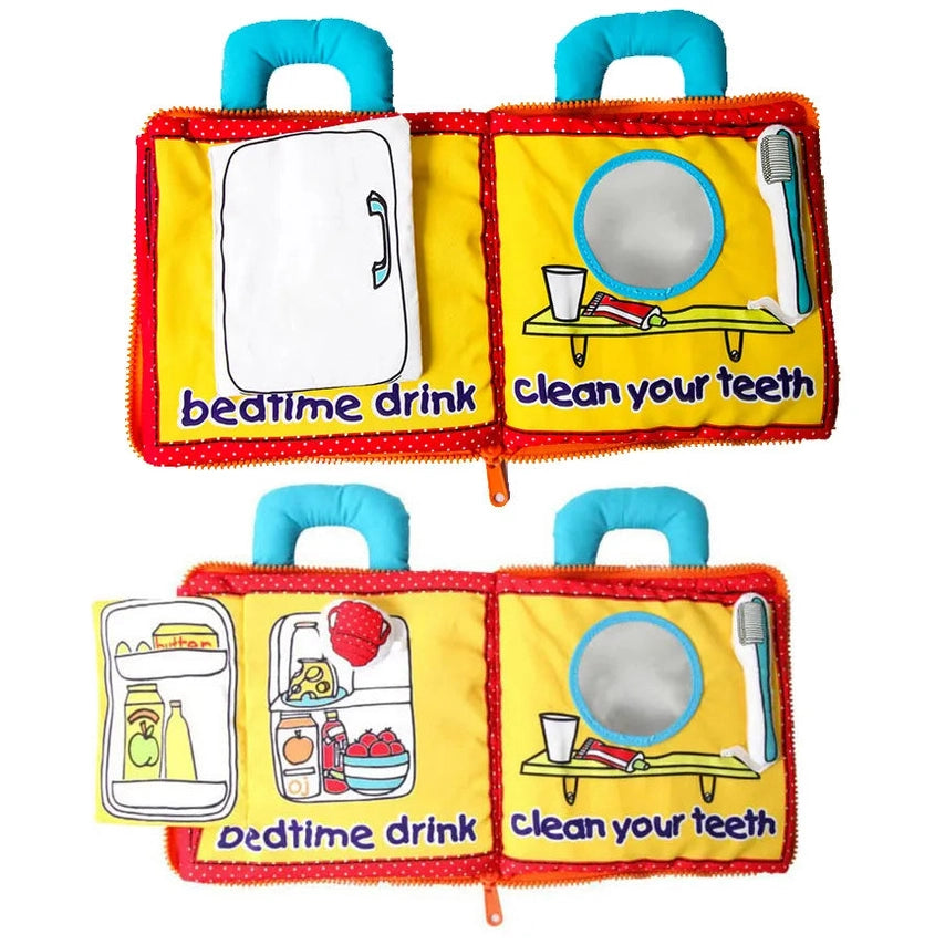 Tumama Kids - Busy Book - Bear Baby Night - Cloth Book