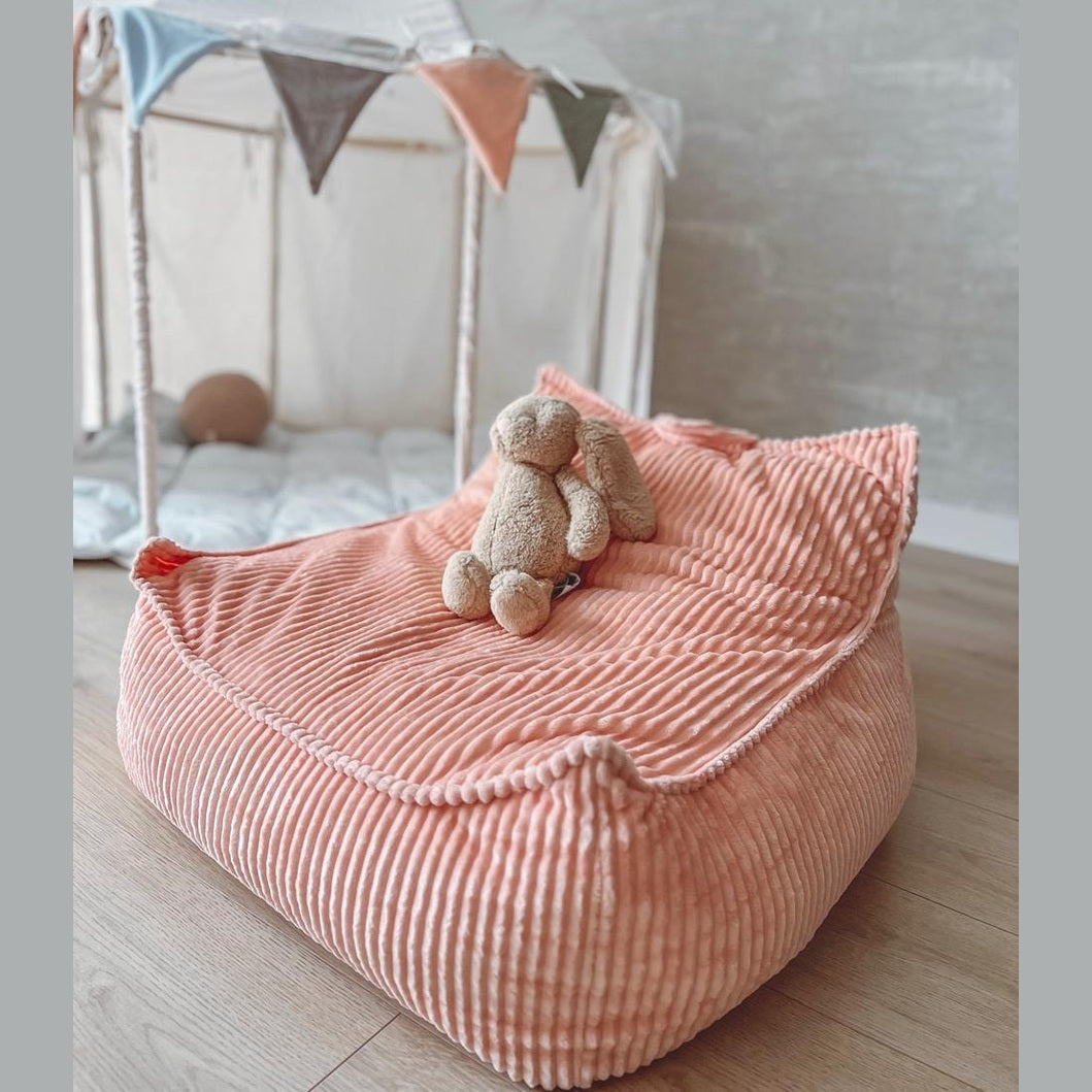 Pink Corduroy Kids' Bean Bag Chair
