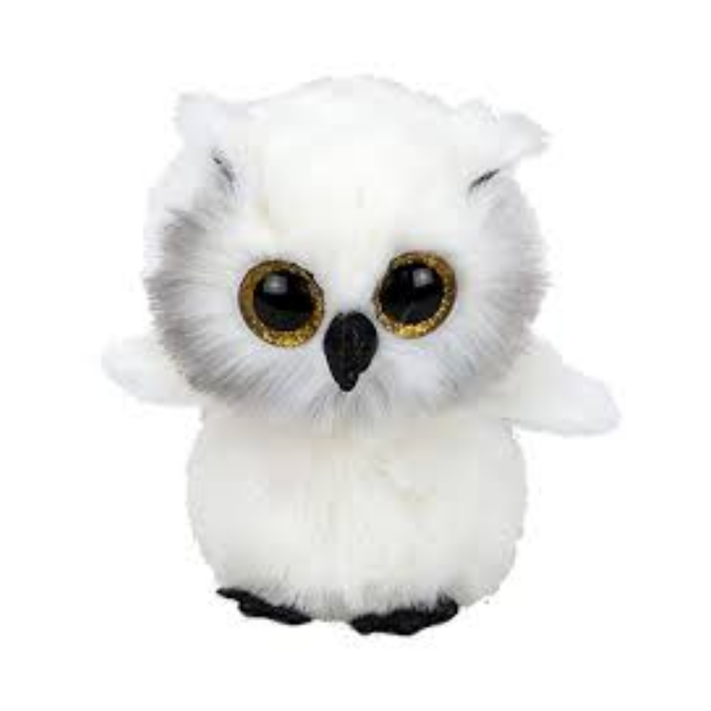 Beanie Boos Owl Austin White Reg 6In - Medaid International