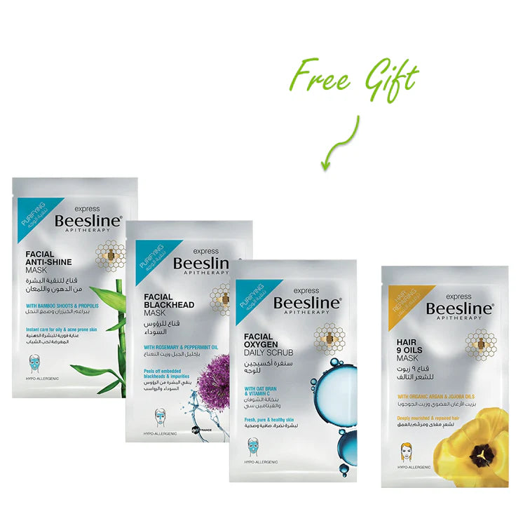 Beesline oily skin routine +FREE hair 9 oils mask