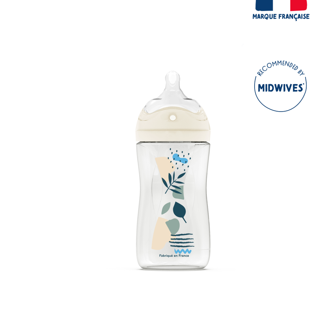 Dodie Bottles Anti-Colic Teat & Ring 270ml 0+ Month Biomimicry Teat Slow Flow 2 - Medaid International