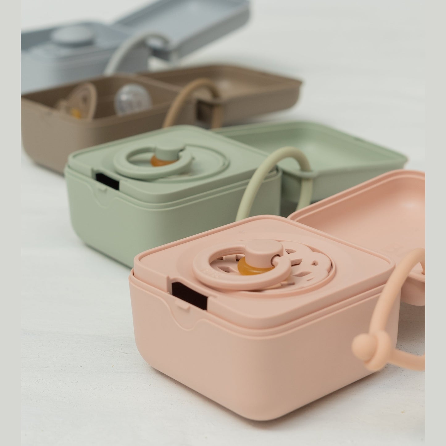 BIBS PACIFIER BOX BLUSH