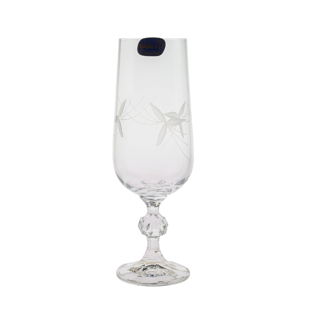 Bohemia Sterna Flute Cup 180Ml Engraved 6Pcs