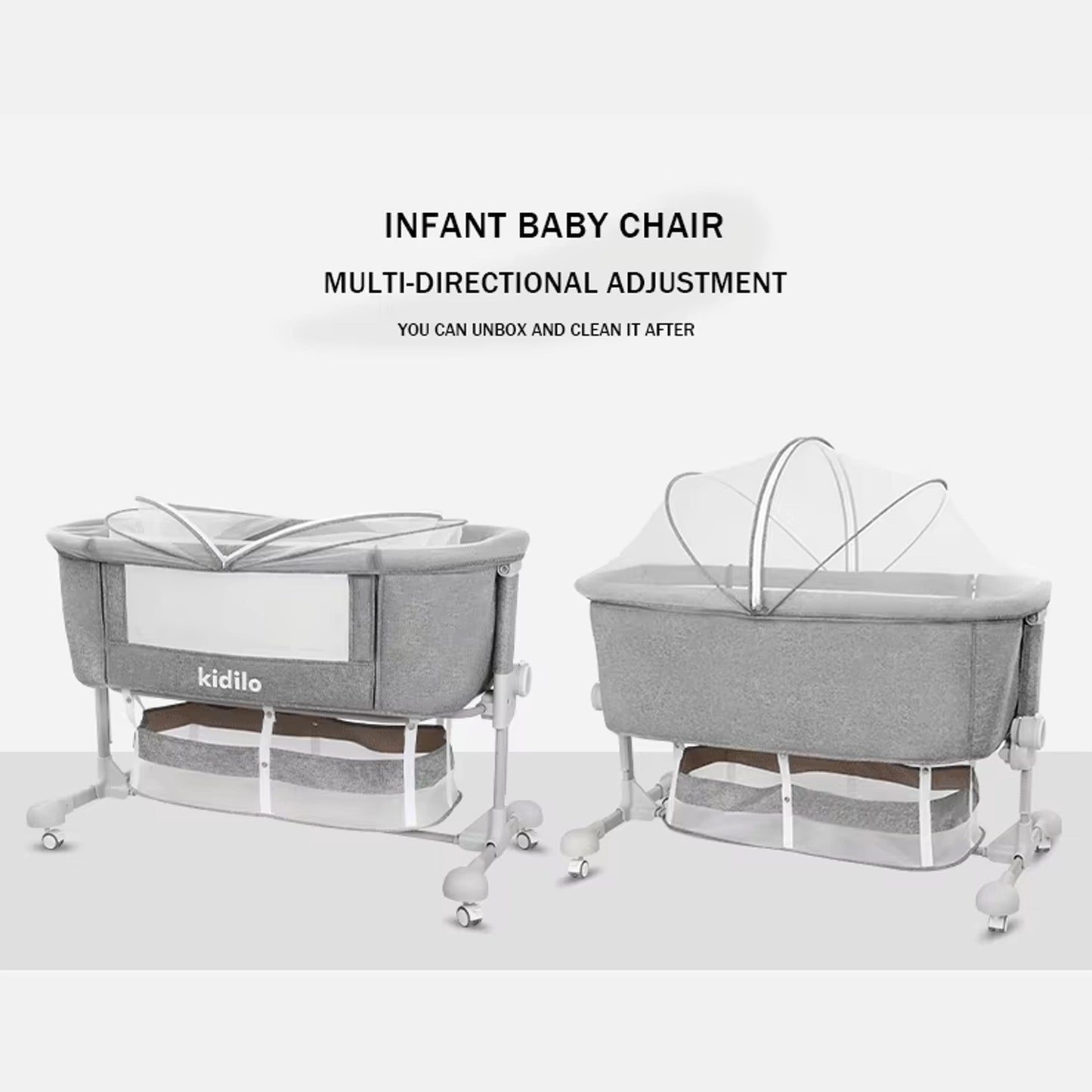 Kidilo BP-301 Luxury 3 in 1 Convertible Newborn Bedside