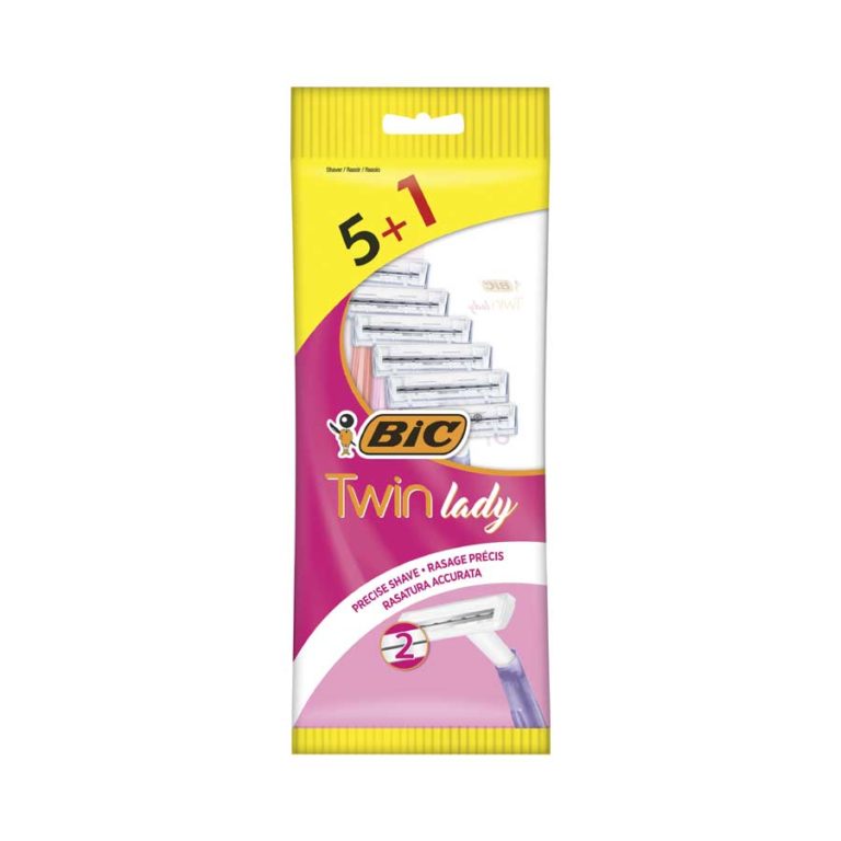 Twin Lady Shavers Pack of 5 + 1 FREE - Medaid