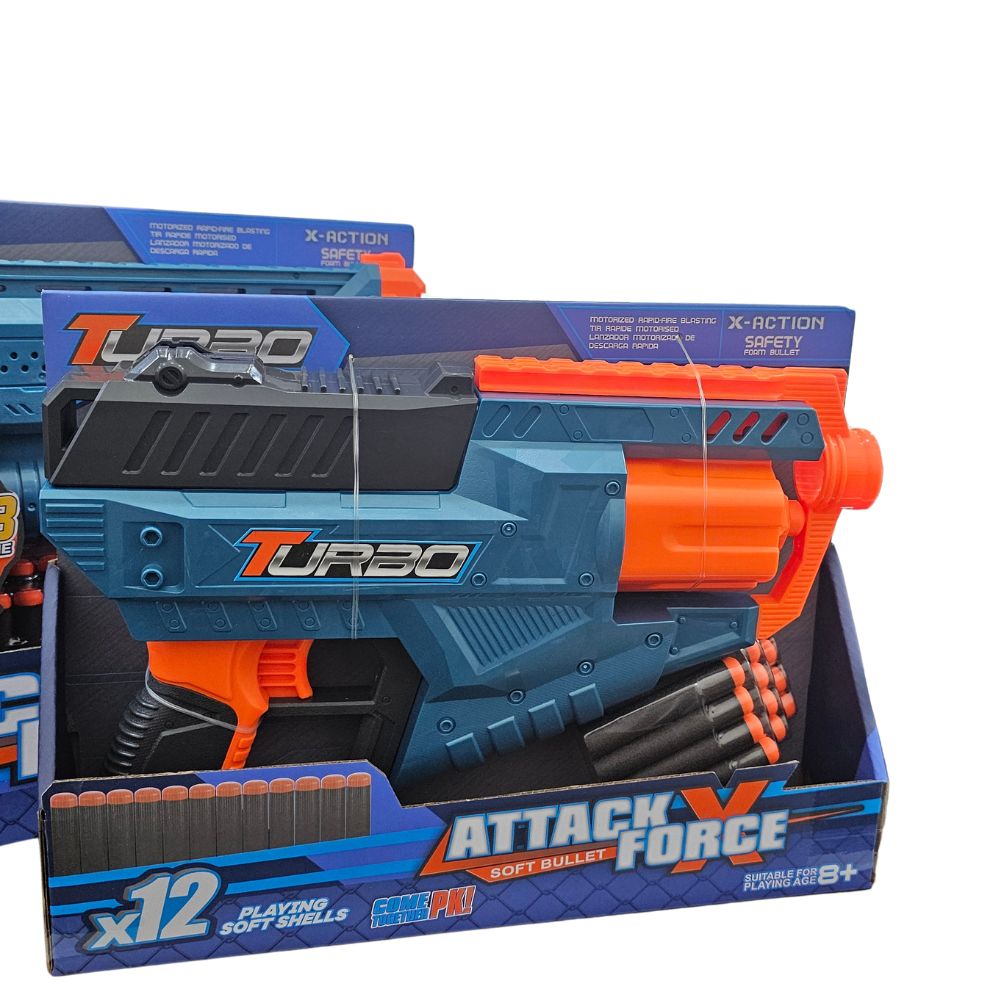 Turbo Attack Force Dart Gun 12 Pieces Lebanon