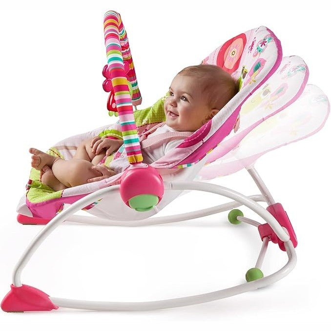 Bright Starts Raspberry Garden Rocker - Pink