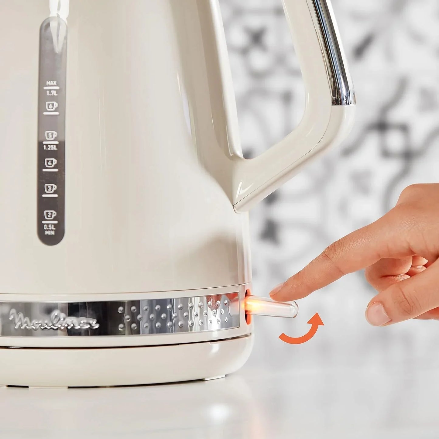 Moulinex Soleil Kettle - 1.7 Liters, 2400W