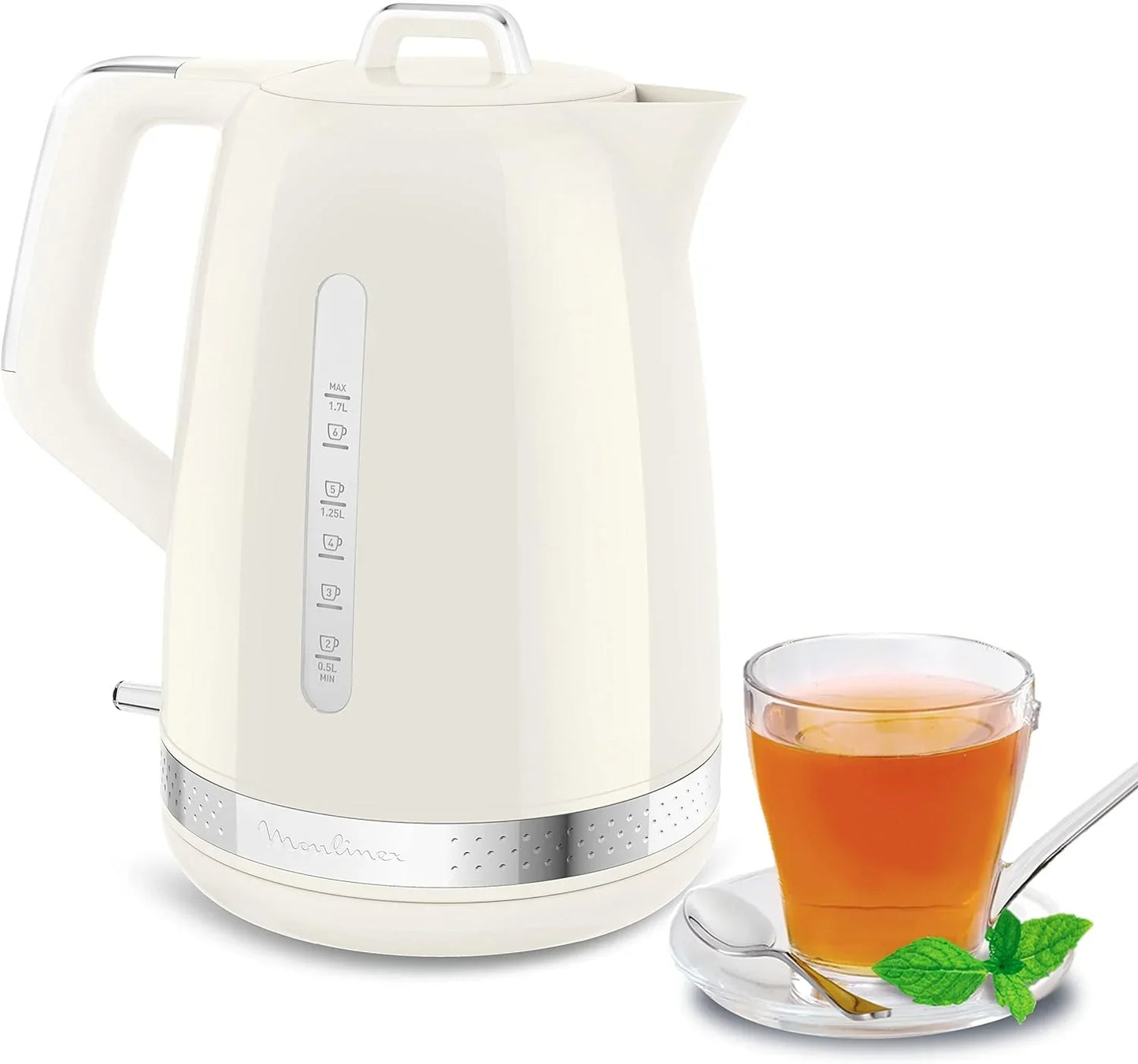 Moulinex Soleil Kettle - 1.7 Liters, 2400W