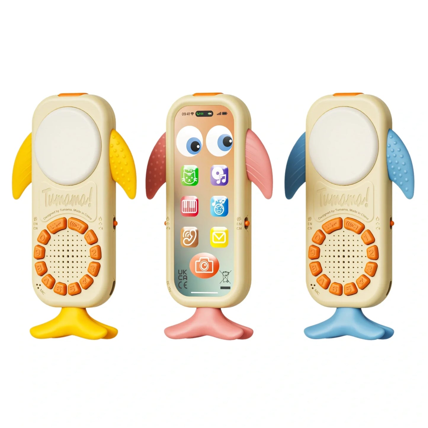Tumama Kids - Reachargeable Remote Controle & SmartPhone - Yellow Whale
