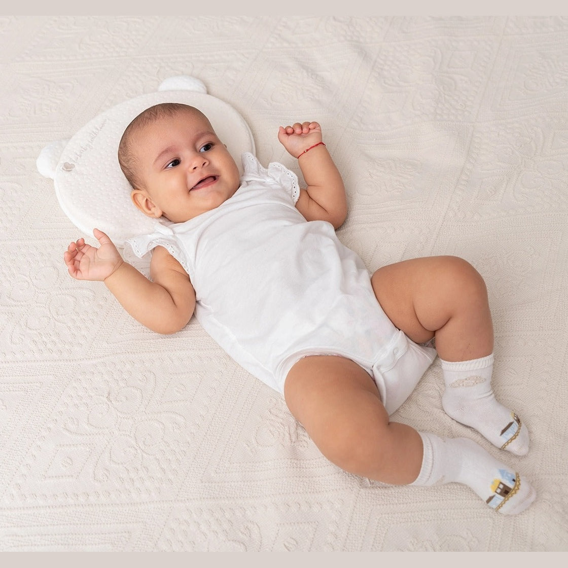 Heart Airknit White Memory foam ergonomic pillow