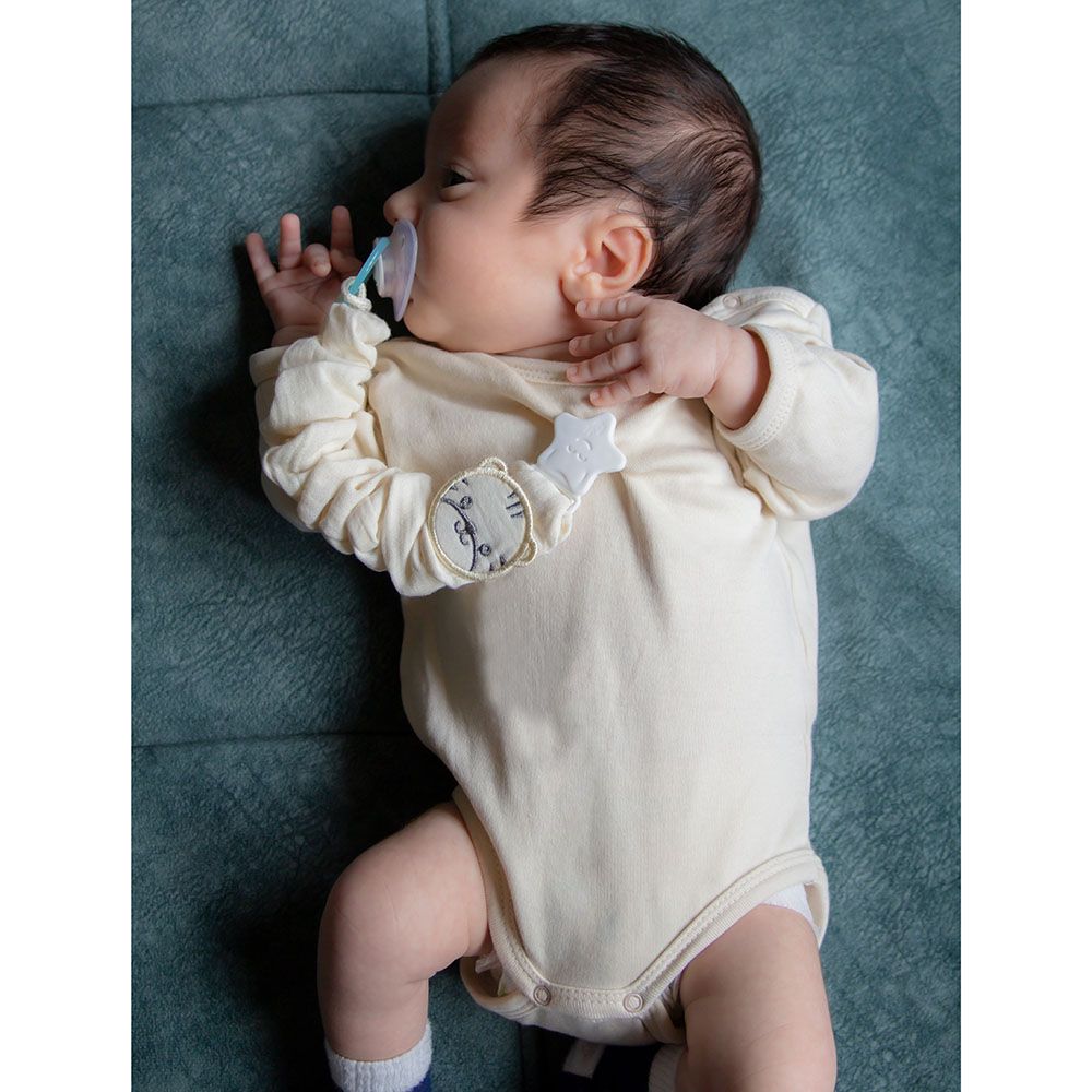 Babyjem Pacifier Clip Silk Grey Pacifier Holder