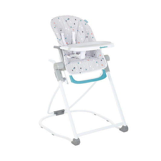Badabulle Ultra-Foldable High Chair - Grey pattern
