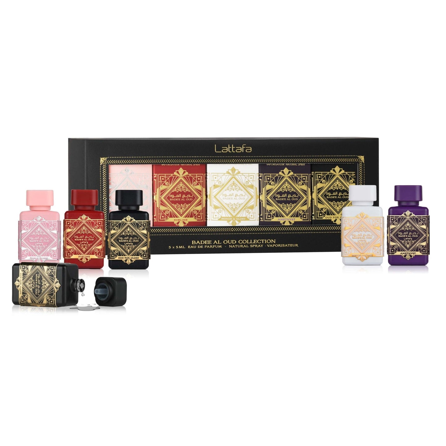 Lattafa Badee Al Oud Perfume Mini Collection 0.16 oz 5 pcs