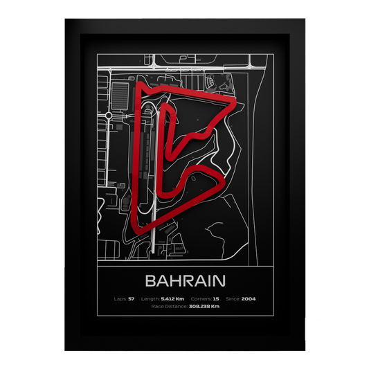 Bahrain Frame WIth 3D-printed track